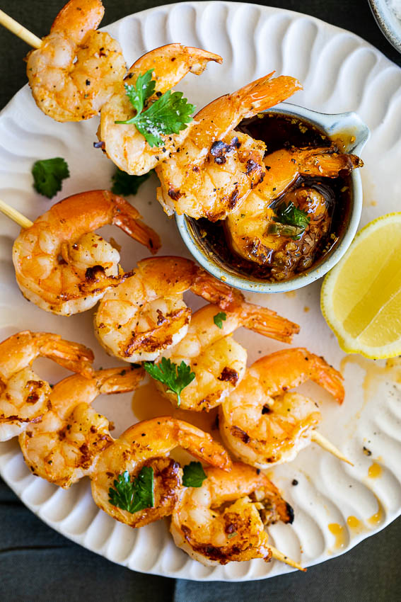 Grilled shrimp with jalapeño cajun butter