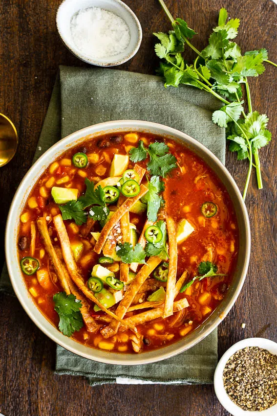 Instant Pot Chicken Tortilla Soup