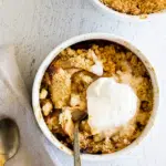 Air fryer apple crumble