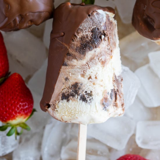 Fudge Brownie Vanilla Ice Cream Popsicles Simply Delicious