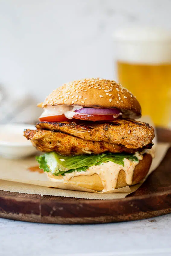 Easy Grilled Chicken Sandwiches