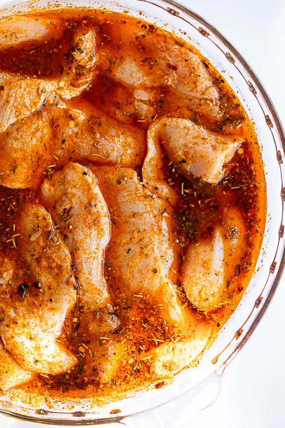 Marinated chicken breasts
