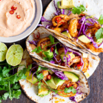 Grilled Shrimp Tacos with Chipotle Crema