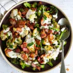 Broccoli cauliflower salad