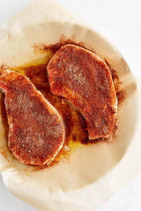 Seasoned pork chops