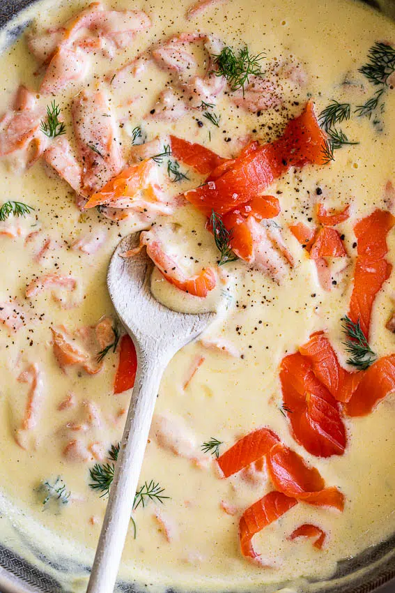 Smoked salmon pasta sauce