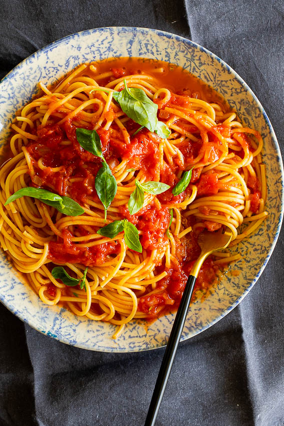 Pasta Arrabiata.