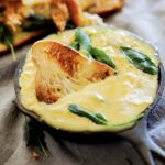 Easy baked brie with honey and sage