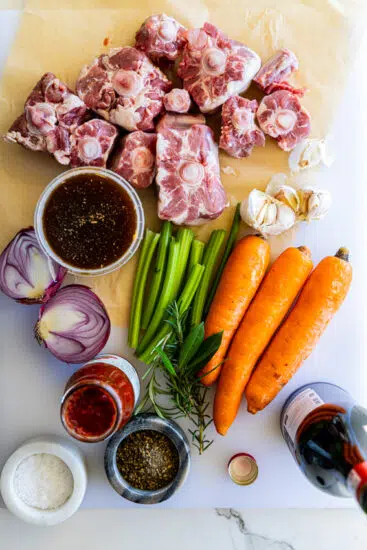 Ingredients for Slow Braised Oxtail
