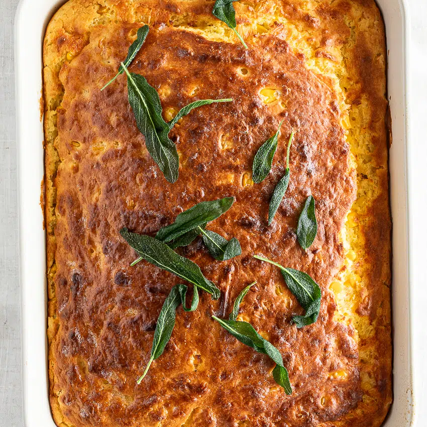 Cheesy creamy corn casserole