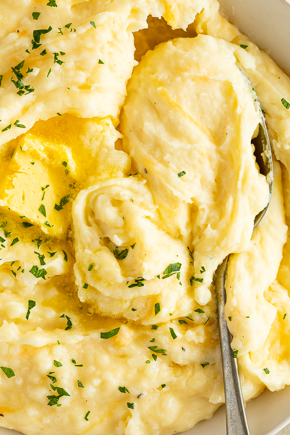 Cheesy mashed potatoes