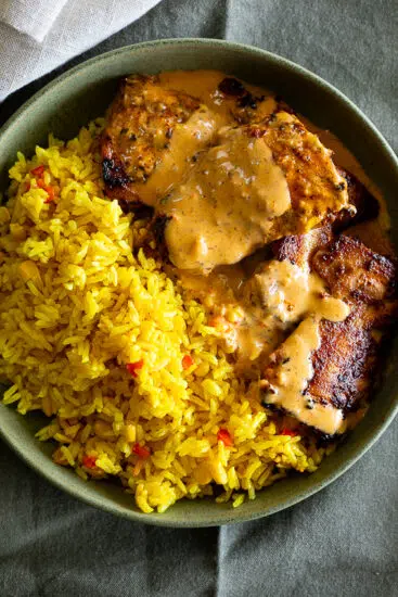 Creamy Peri Peri Chicken with Rice
