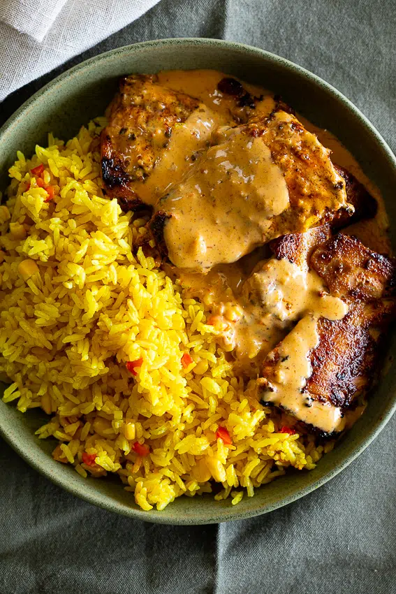 Creamy Peri Peri Chicken with Rice