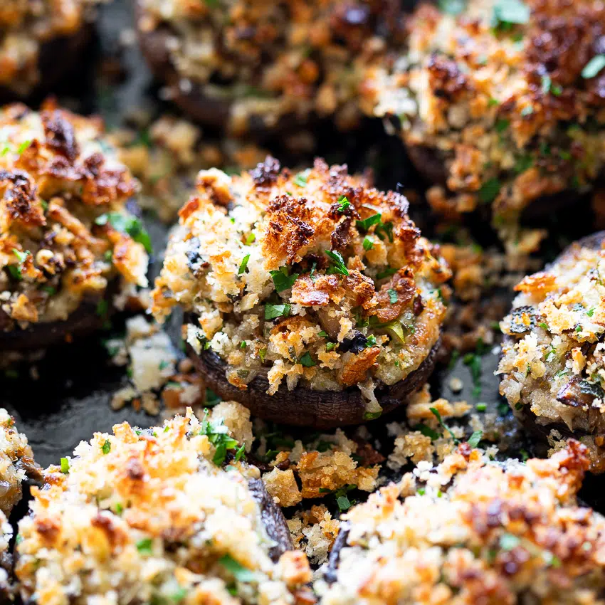 Easy stuffed mushrooms