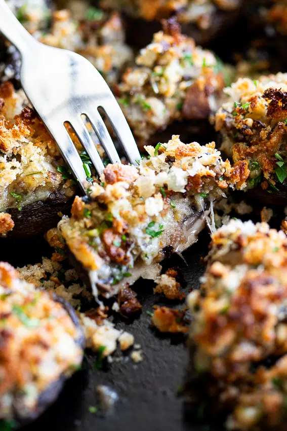 Easy stuffed mushrooms