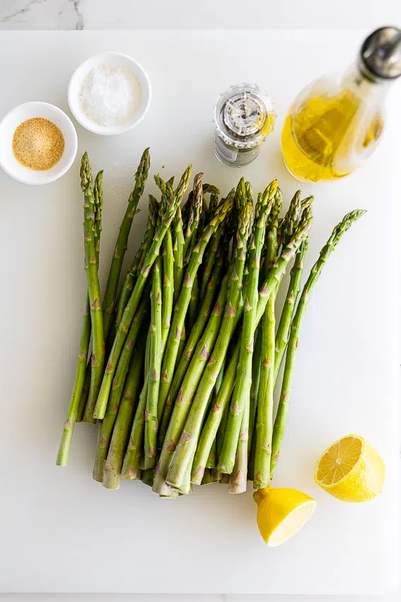 Ingredients for air fryer asparagus