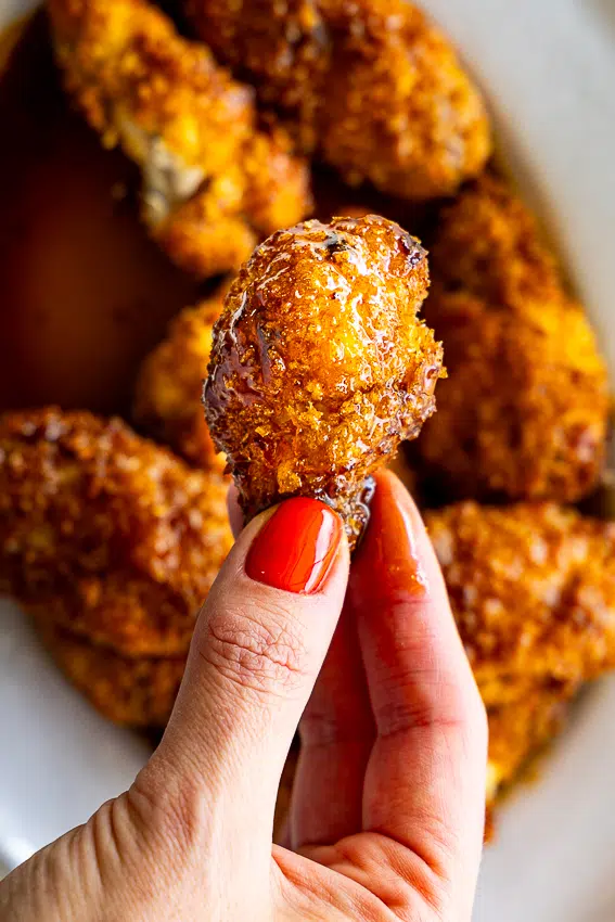 Air Fryer Dunked Wings