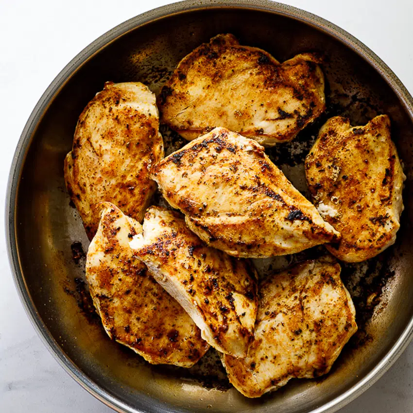 Pan fried chicken breast