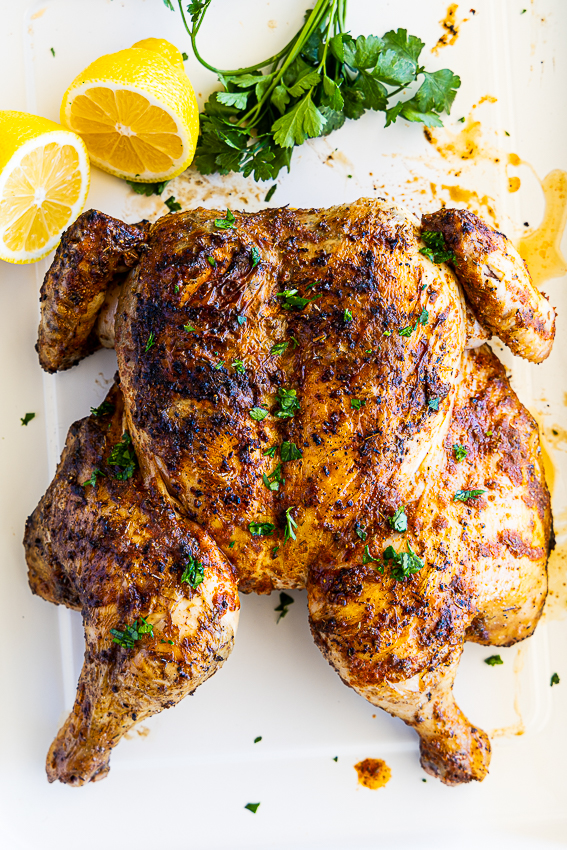 Grilled Spatchcock Chicken