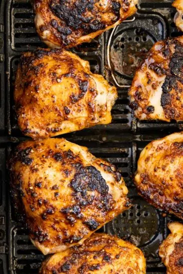 Air fried chicken thighs