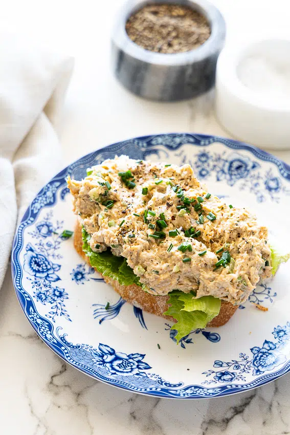 Creamy Chicken Salad on crusty bread