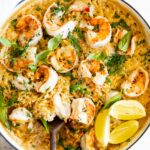 One pan shrimp and orzo