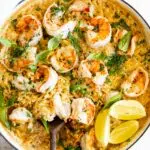 One pan shrimp and orzo
