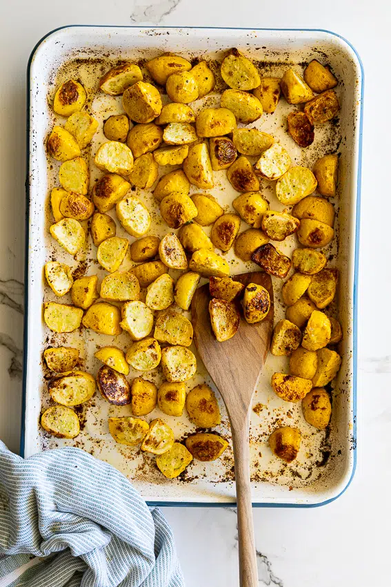 Roasted patty pan squash