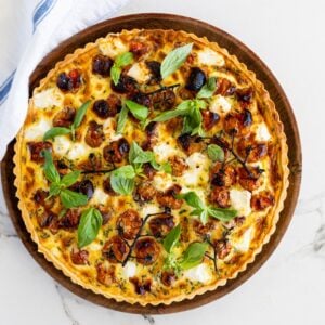 Roasted Tomato Goat Cheese Quiche - 54