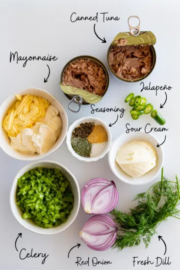 Tuna Salad Ingredients