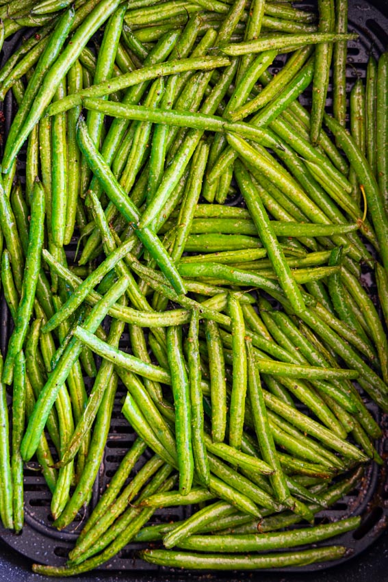Air fried green beans