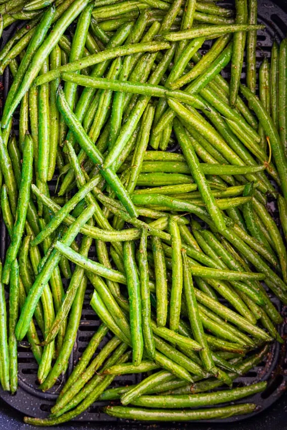 Air fried green beans