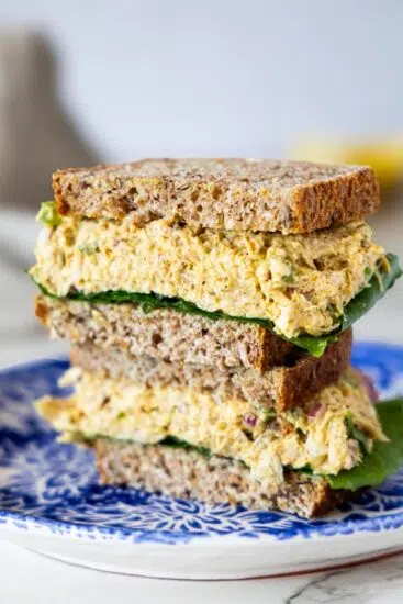 Curry chicken salad sandwiches