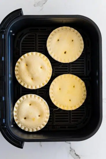 Frozen pot pie in air fryer