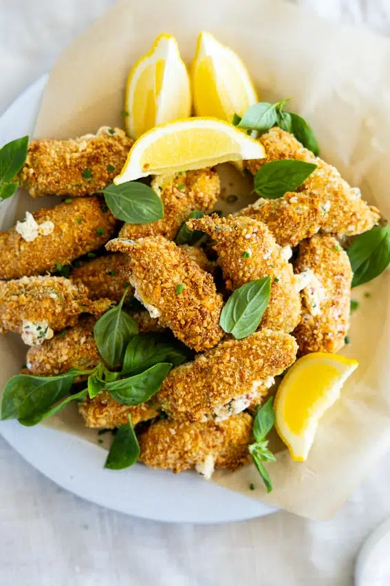 Air fryer jalapeño poppers