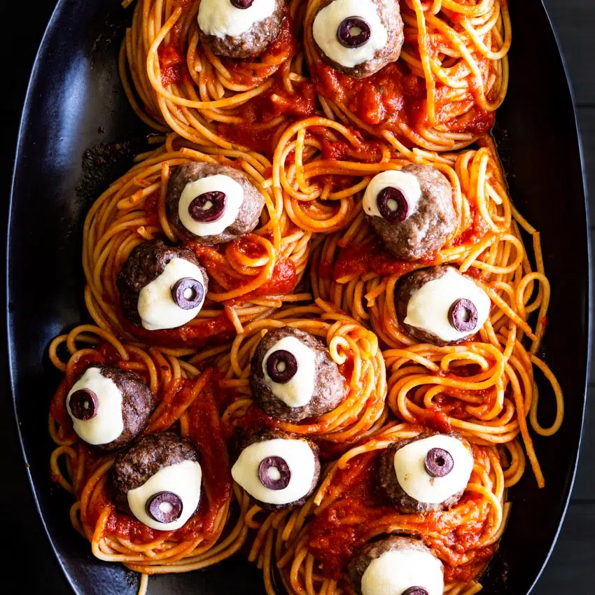 Halloween pasta