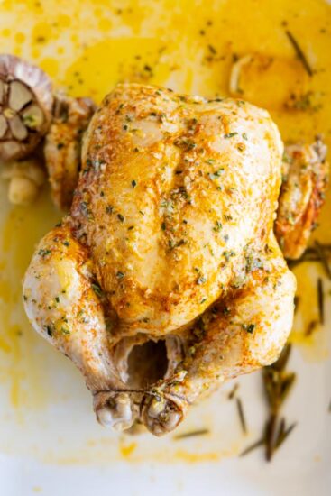 Cooked whole Instant Pot chicken