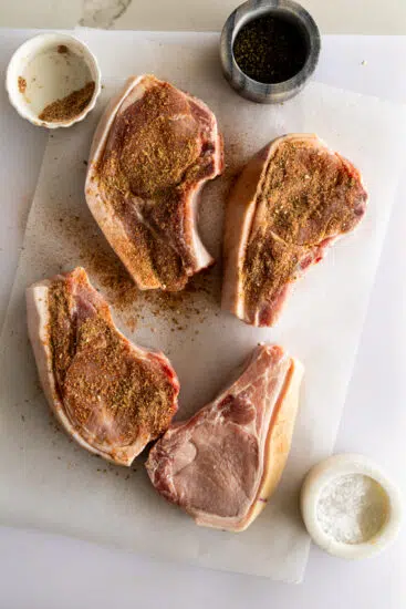 Seasoned pork chops
