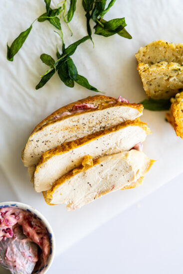 Turkey slices on white bread