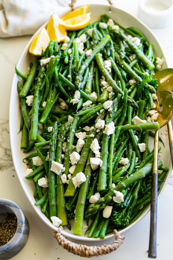 The Best Vegetable  Salad with goat cheese