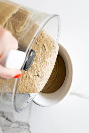 Creamy Chicken Liver Pâté poured into ramekin