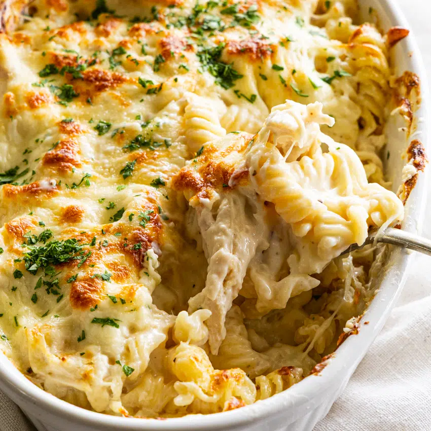 Baked Chicken Alfredo
