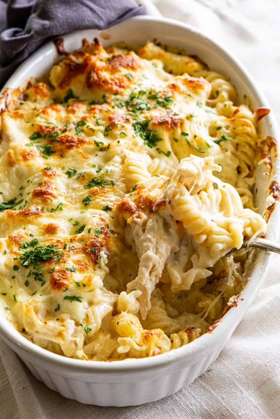 Baked Chicken Alfredo