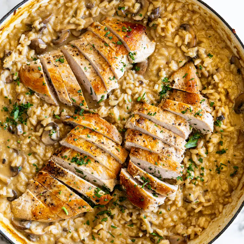 Chicken Mushroom Risotto