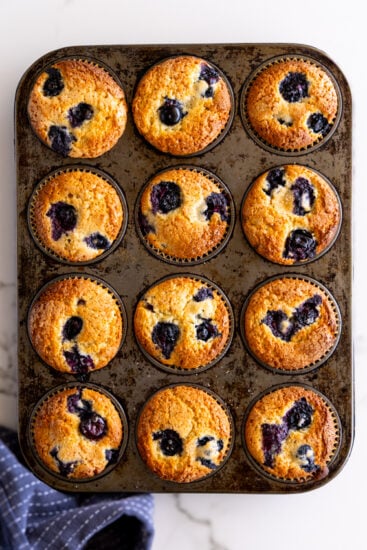 Baked Lemon Blueberry Muffins