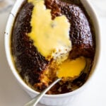Malva pudding and custard.