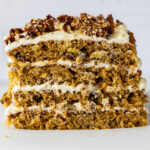 Carrot cake with cream cheese frosting.