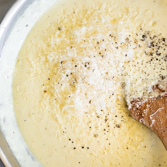 Easy Creamy Garlic Parmesan Sauce - Simply Delicious