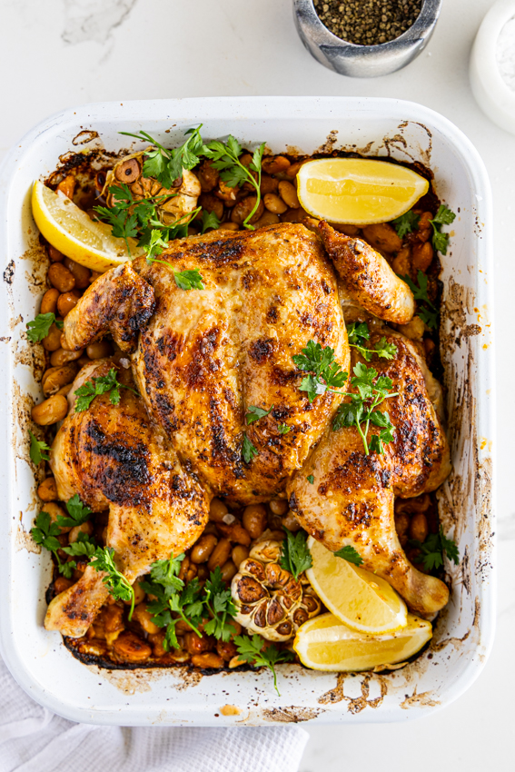 One pan Chicken with beans