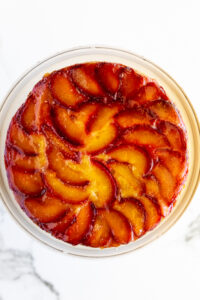 Plum upside down cake